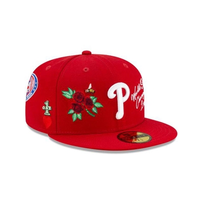 Philadelphia Phillies Gorra | New Era MLB Icon 59fifty Fitted Cap Mexico - Rojos